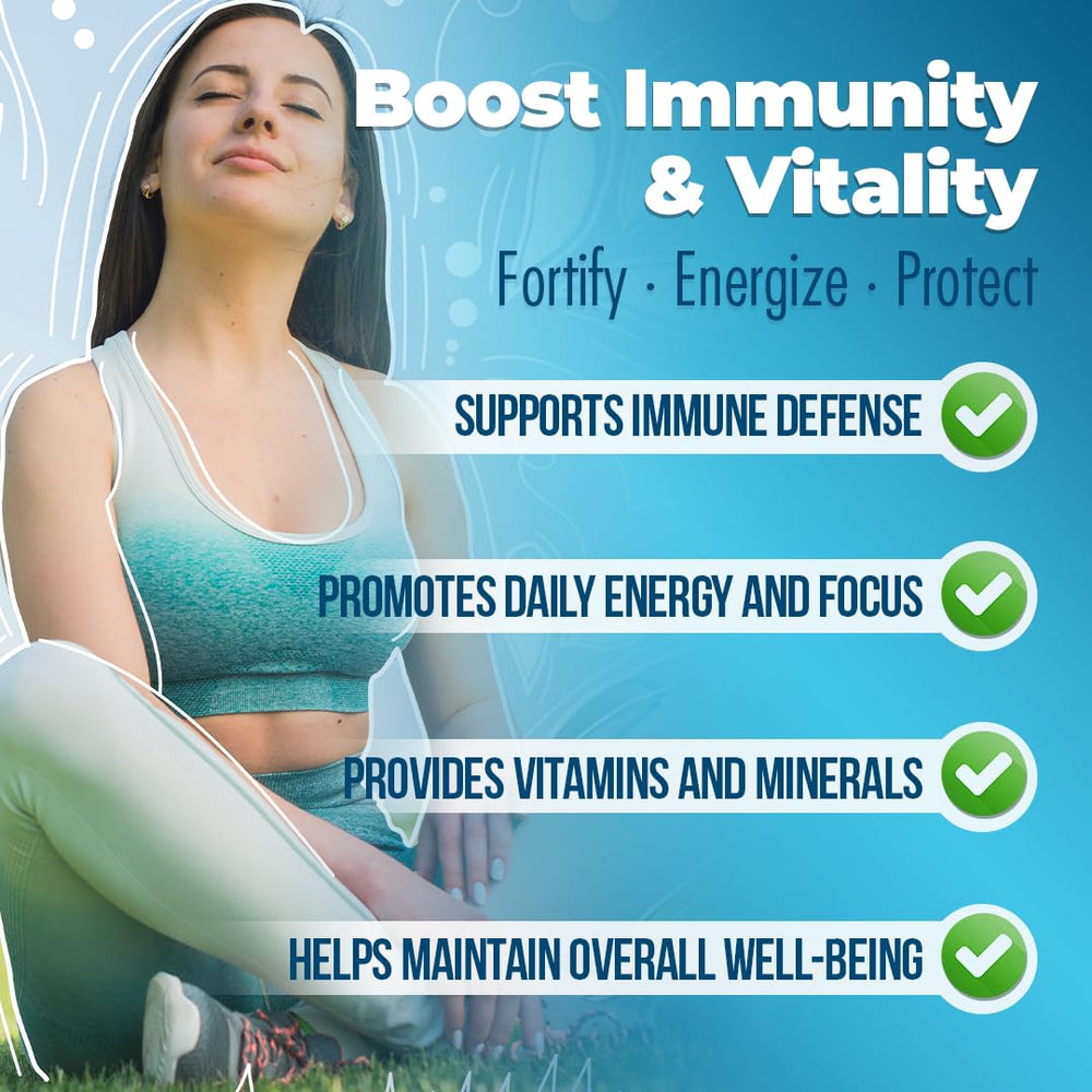 Inlife Plus + ingredients panel highlighting 25 vitamins and minerals included