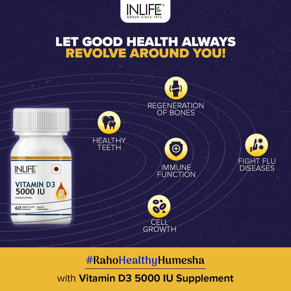 INLIFE Vitamin D3 with coconut oil matrix illustrating dispersion benefits