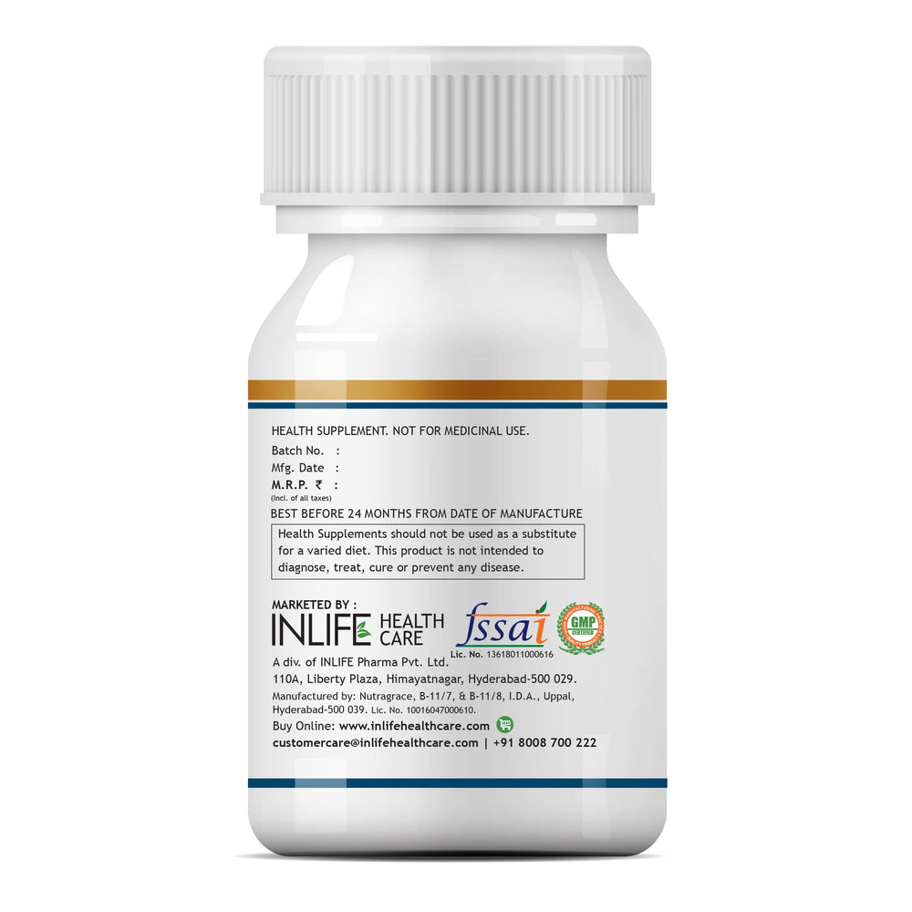 INLIFE Vitamin D3 label design showing clean-label ingredients