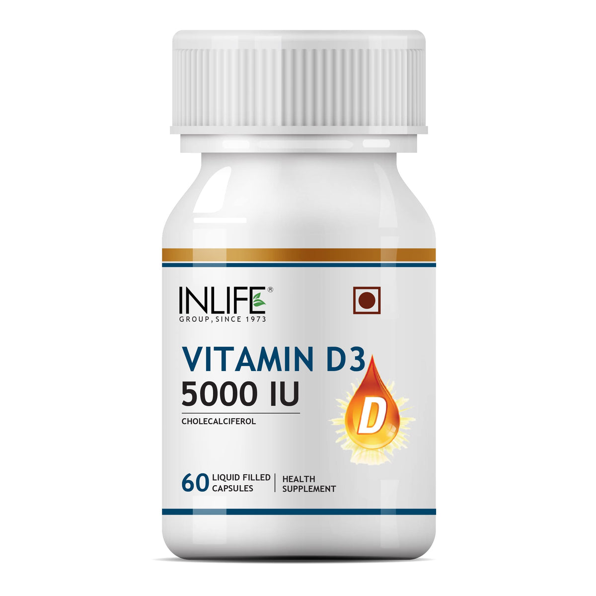 INLIFE Vitamin D3 softgel bottle for easy daily intake and consistency