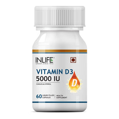 INLIFE Vitamin D3 softgel bottle for easy daily intake and consistency