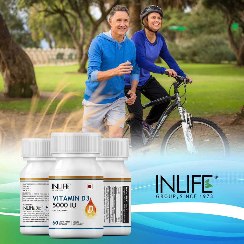 INLIFE Vitamin D3 softgels ready for daily usage after meals