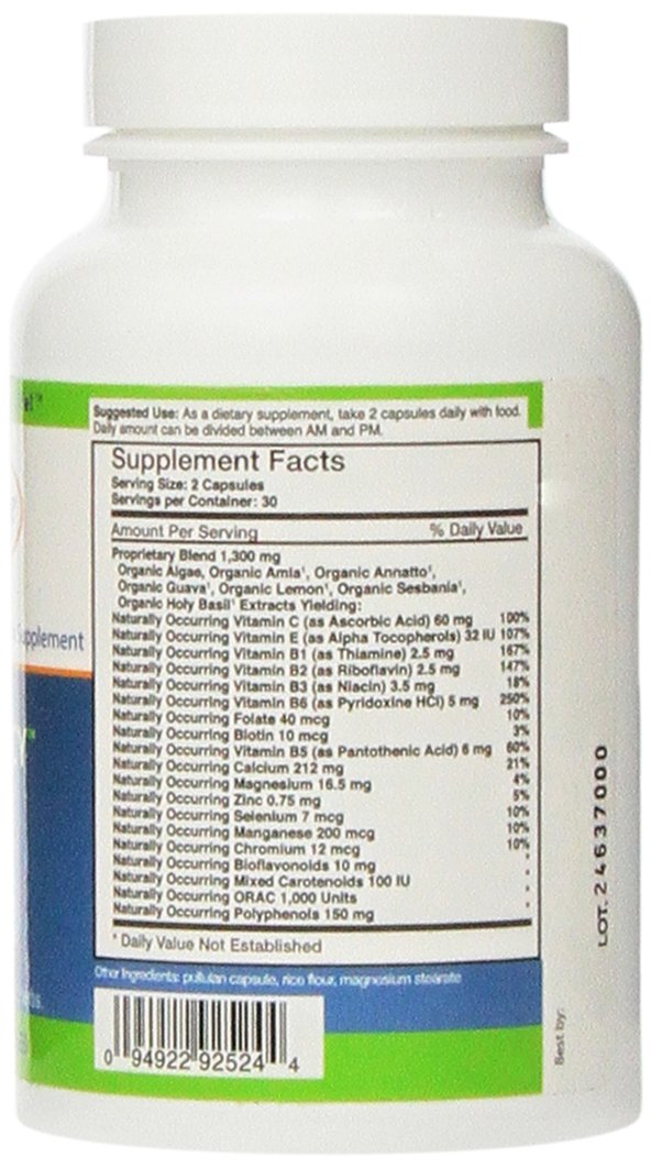 Innate Choice Vita Sufficiency label highlighting organic, allergen-free standards.
