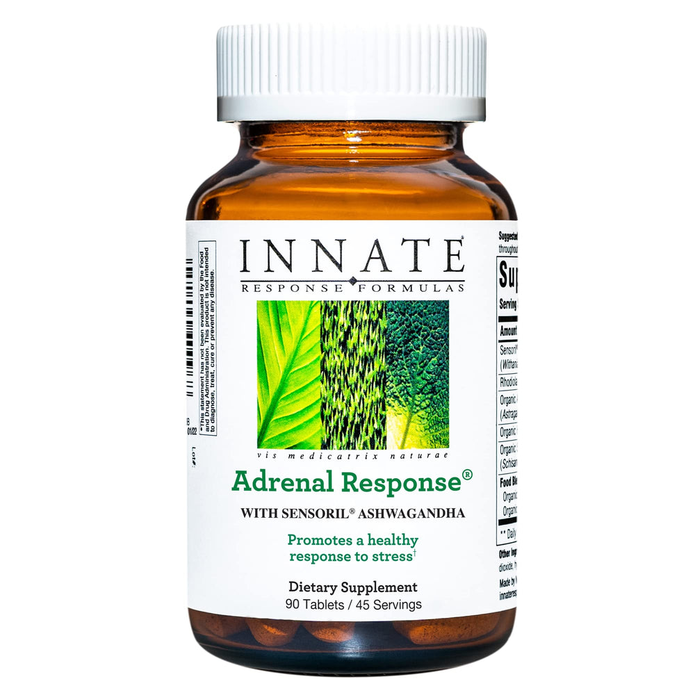 Innate Response Adrenal bottle front view promoting daily stress support.