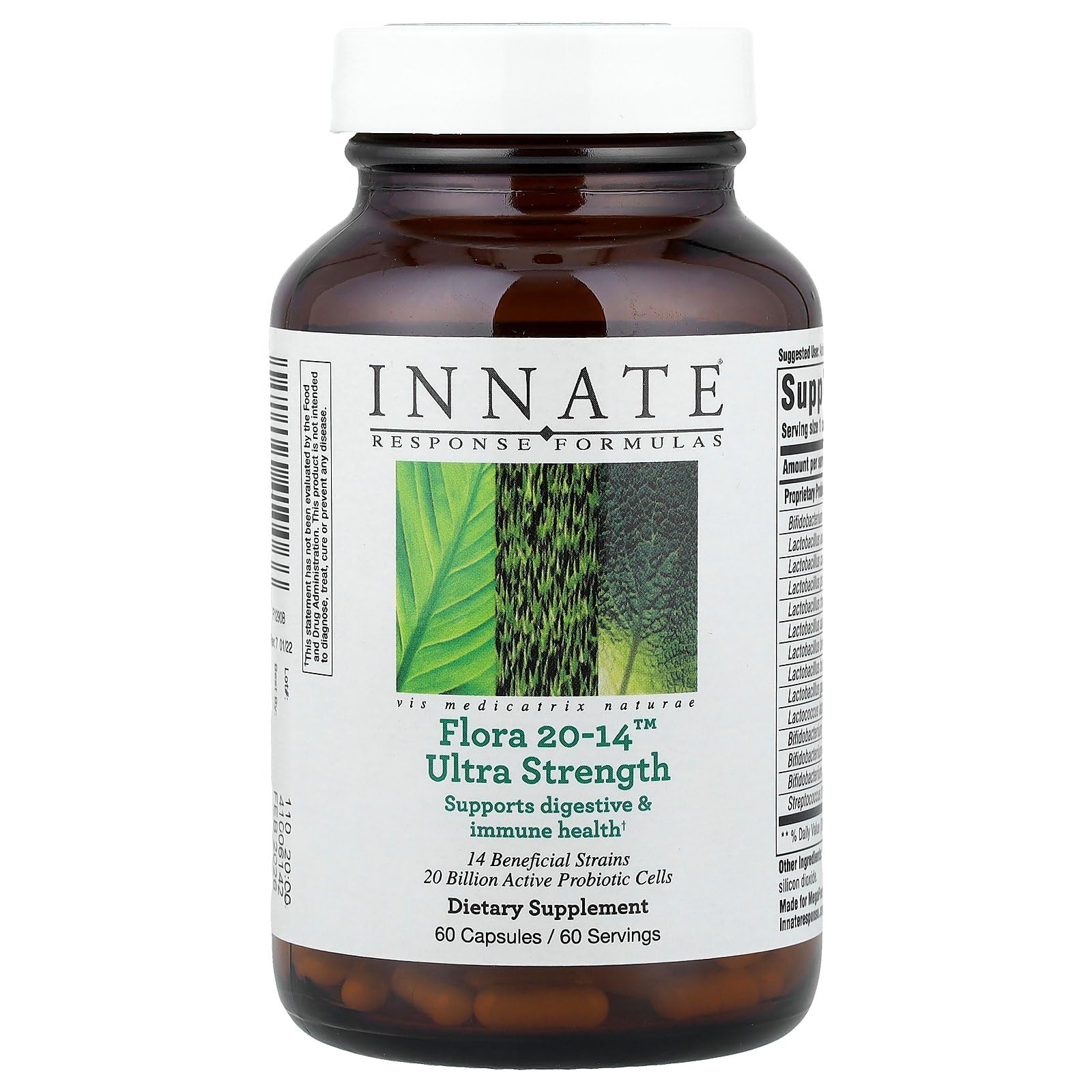 Innate Response Flora 20-14 Ultra Strength bottle front for daily gut balance