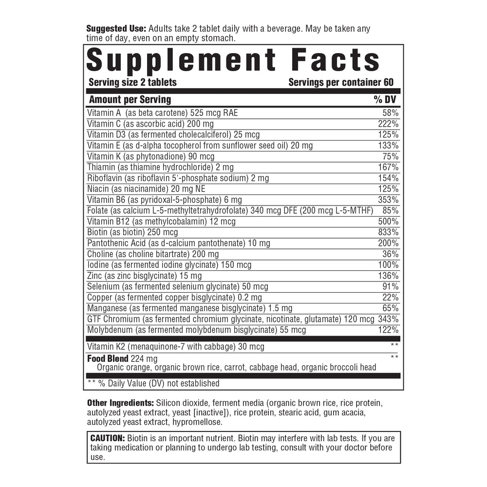 Innate Response men's 40+ tablets close-up for energy support and immune function.