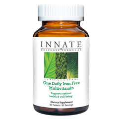 Innate Response One Daily iron-free bottle on shelf for convenient daily wellness.