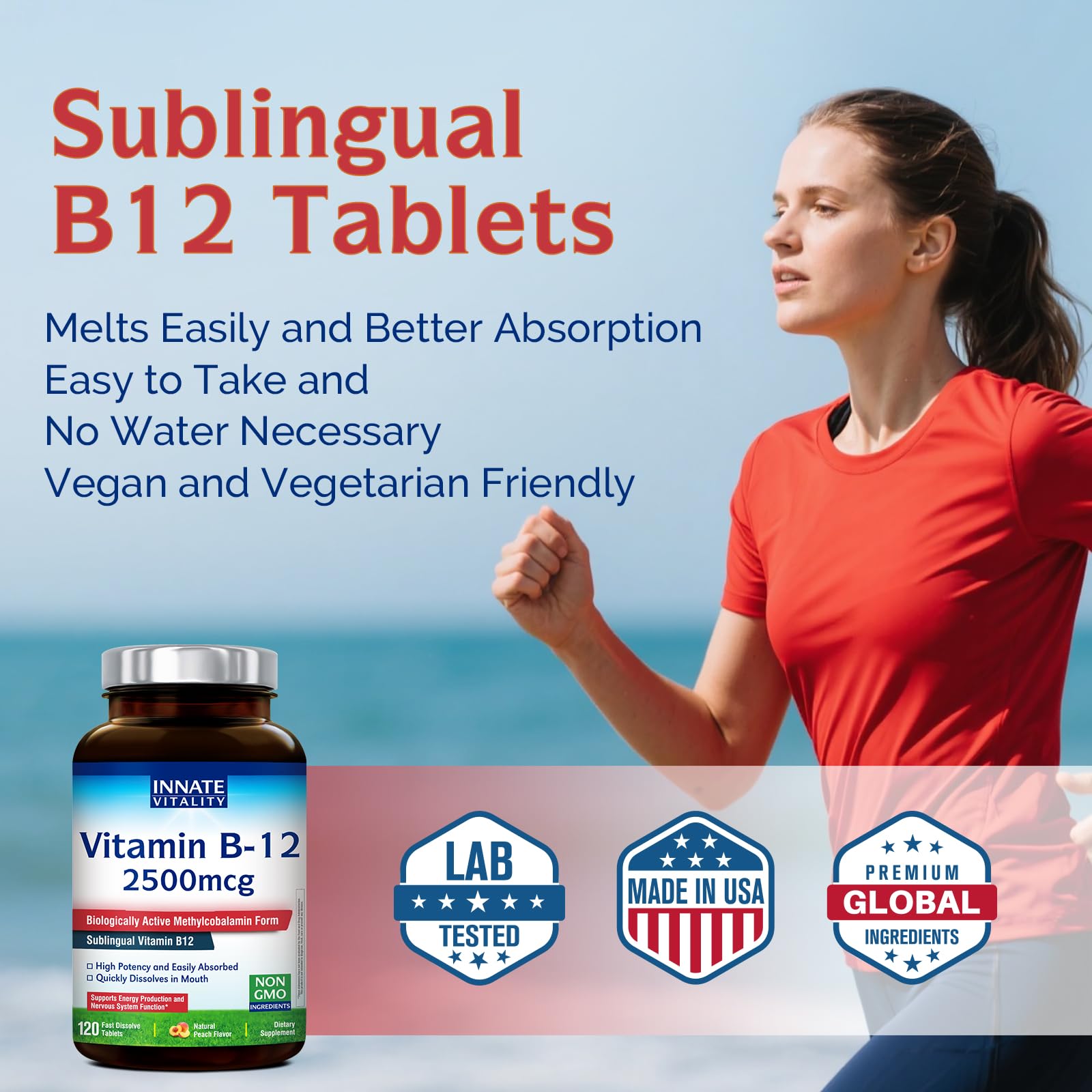 Innate Vitality B12 rapid absorption sublingual for busy professionals