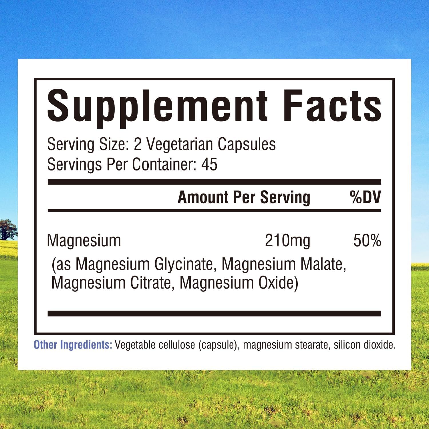 Innate Vitality Magnesium Complex capsules close-up showing convenient daily capsules.