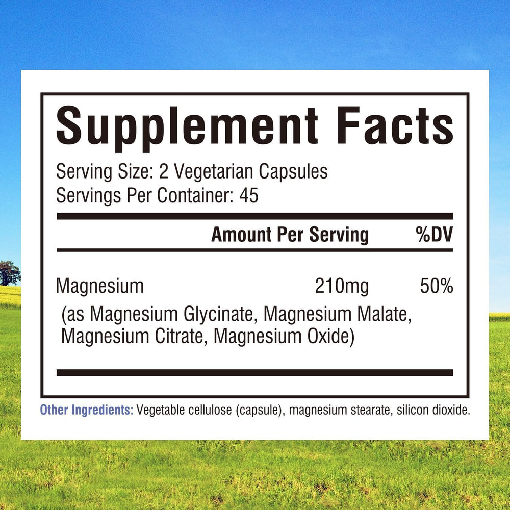 Innate Vitality Magnesium Complex capsules close-up showing convenient daily capsules.