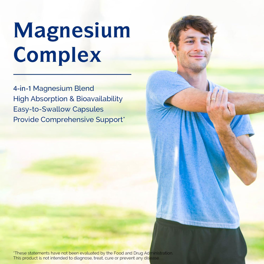 Innate Vitality Magnesium Complex ingredients view highlighting four forms for balance.