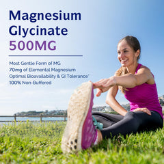 Innate Vitality Magnesium Glycinate label highlights gluten-free and non-GMO