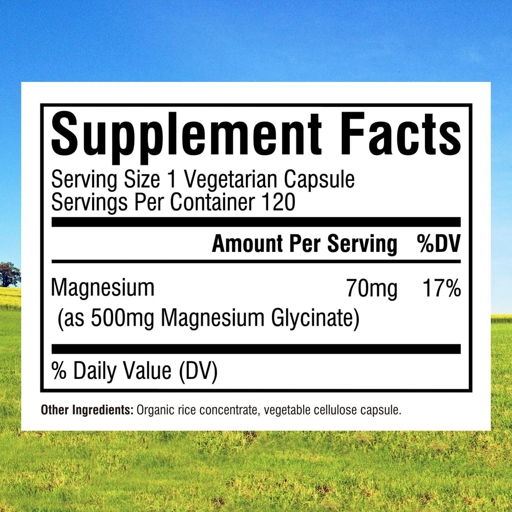 Innate Vitality Magnesium Glycinate capsules close-up for easy ingestion