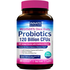 Innate Vitality Women’s Probiotics bottle front showing daily wellness focus