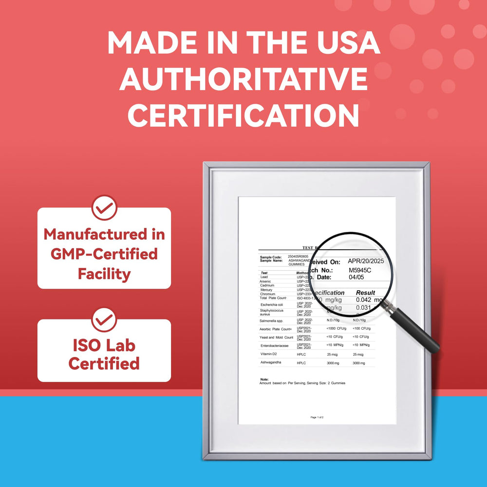 GMP-certified USA facility with third-party testing for quality