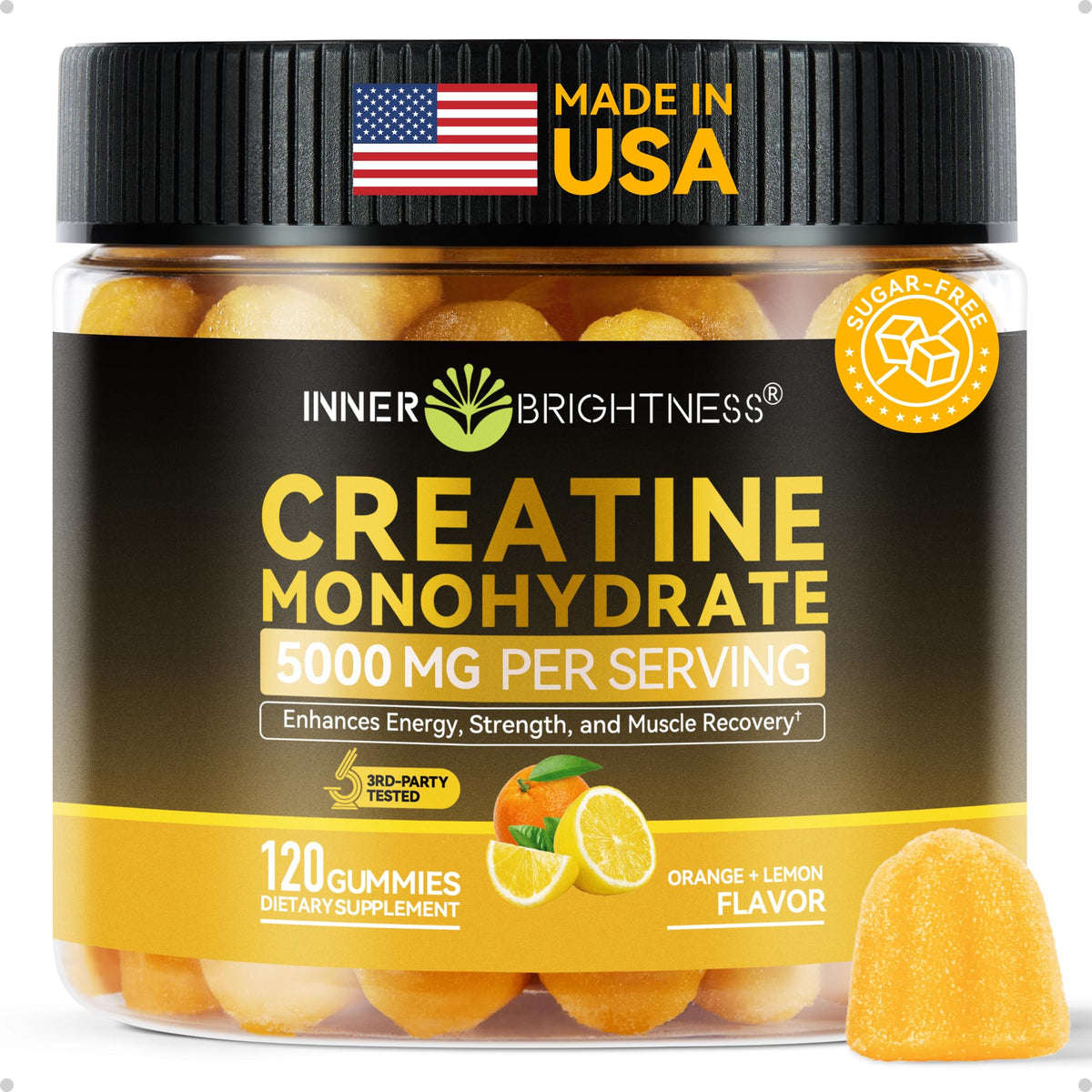 Inner Brightness Creatine Gummies bottle for convenient daily use