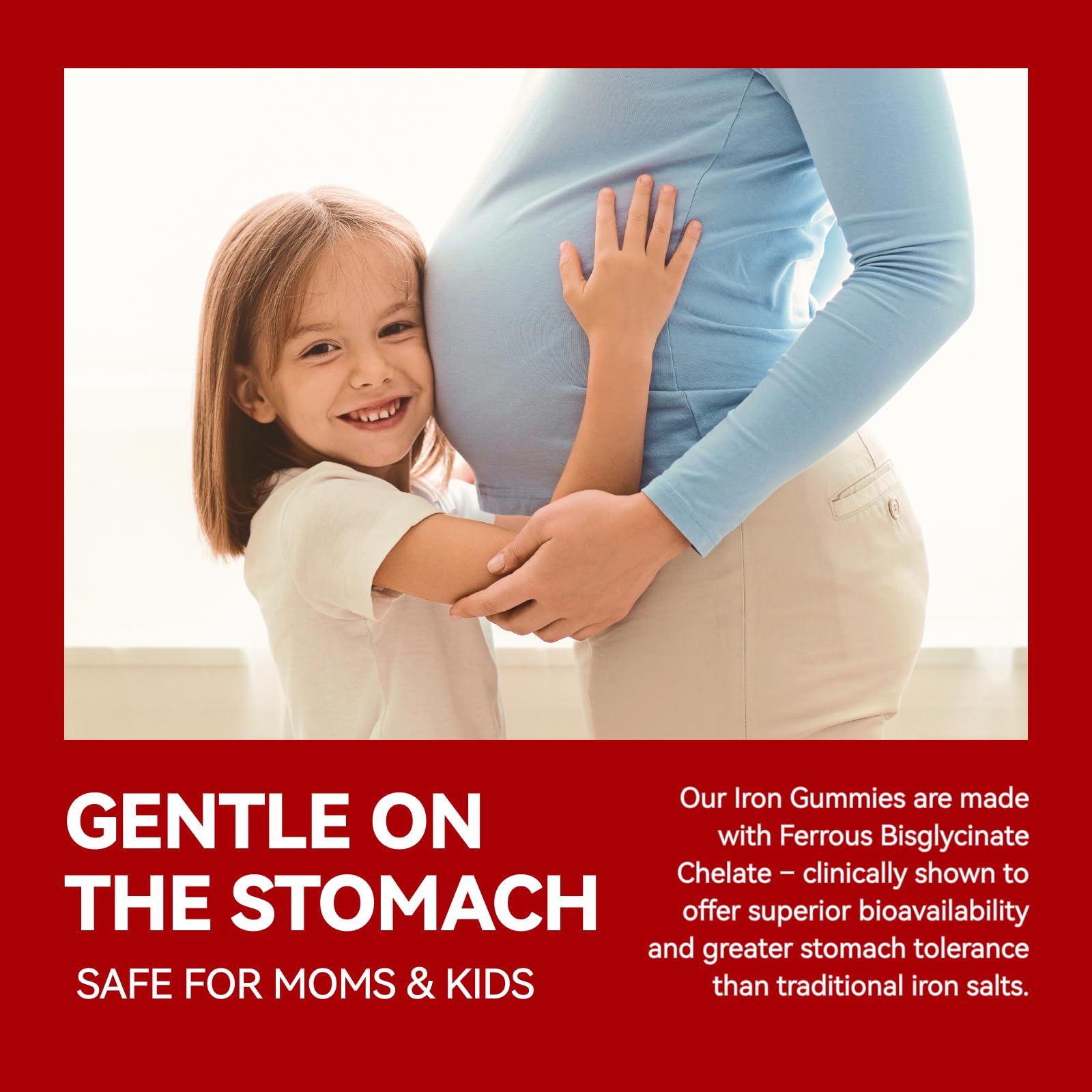 Inner Brightness Iron Gummies family-friendly packaging for women, men, and kids.