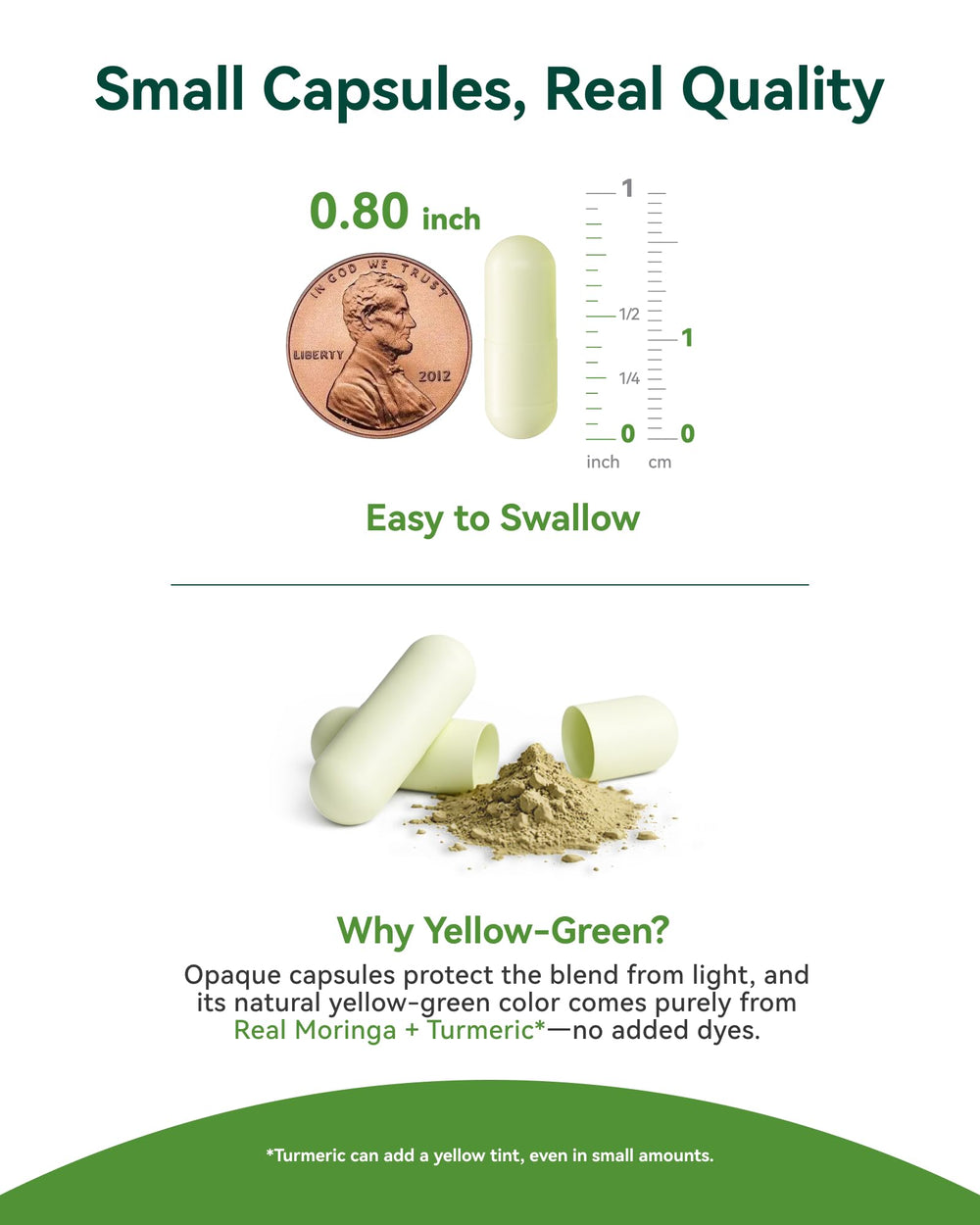 USA-made quality—GMP-tested moringa capsules for transparency and safety.