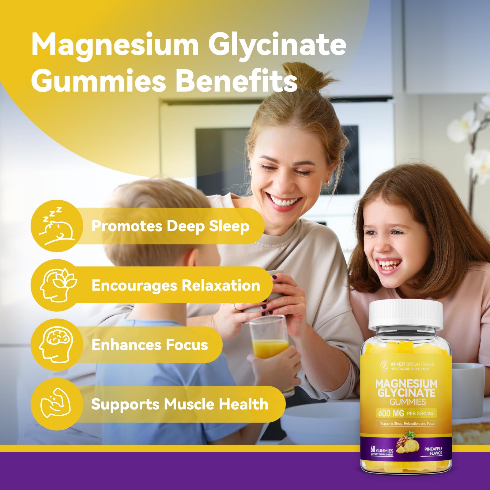 Inner Brightness gluten-free and non-GMO seals on package for trust