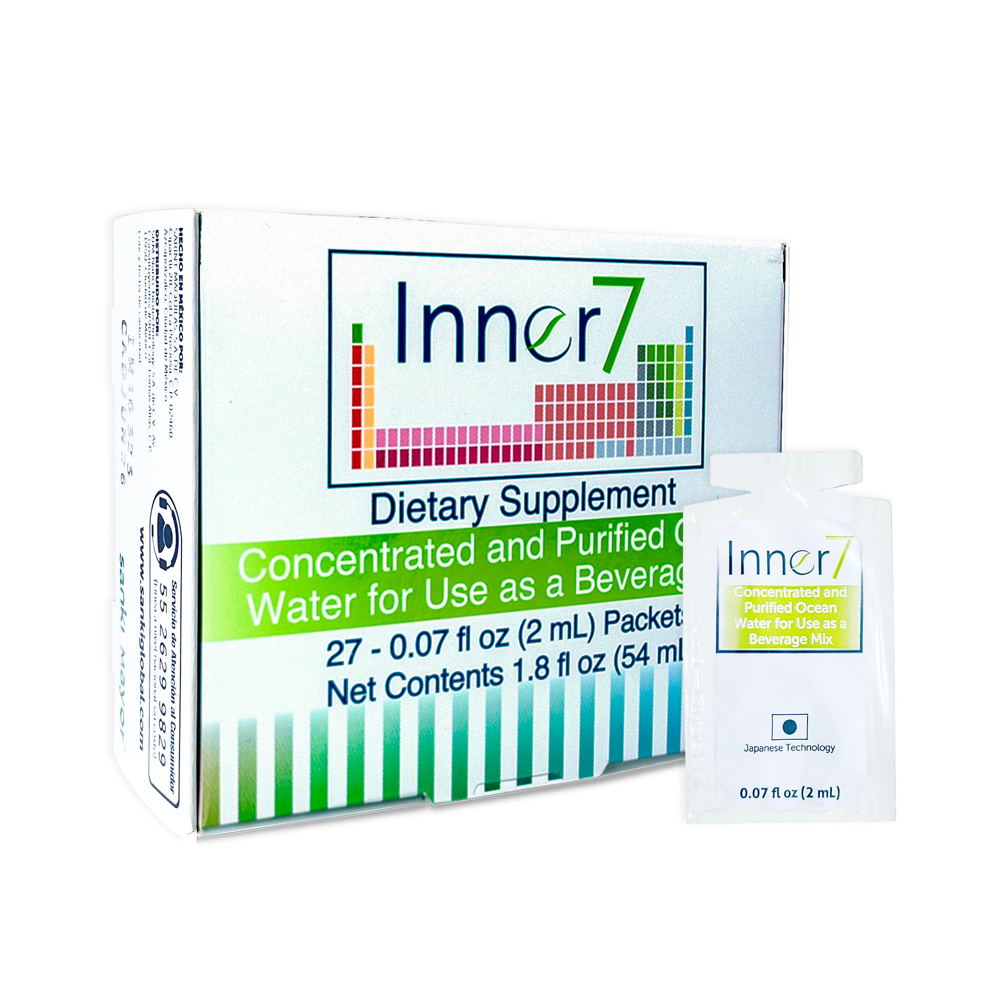 INNER7 bottle pouring shows convenient daily use for on-the-go wellness