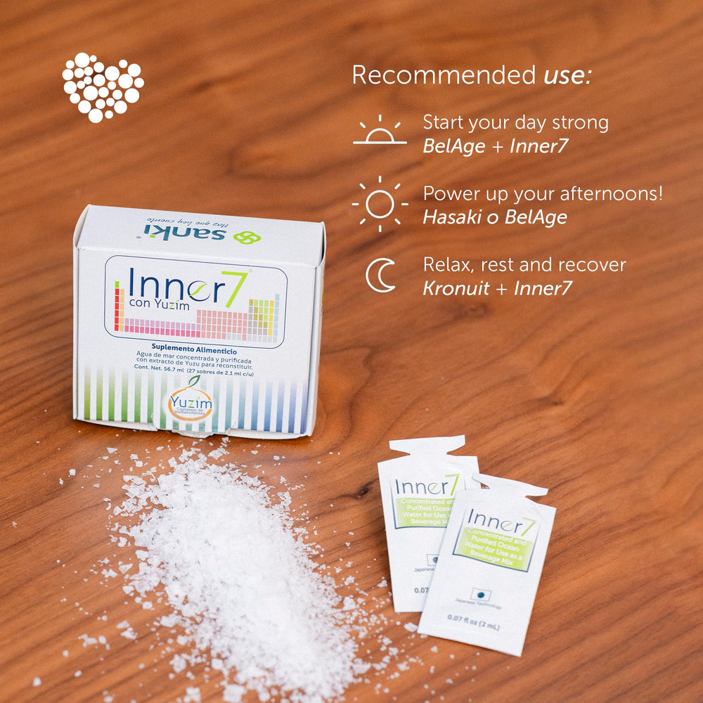 INNER7 packaging display promotes premium Japanese formulation and purity