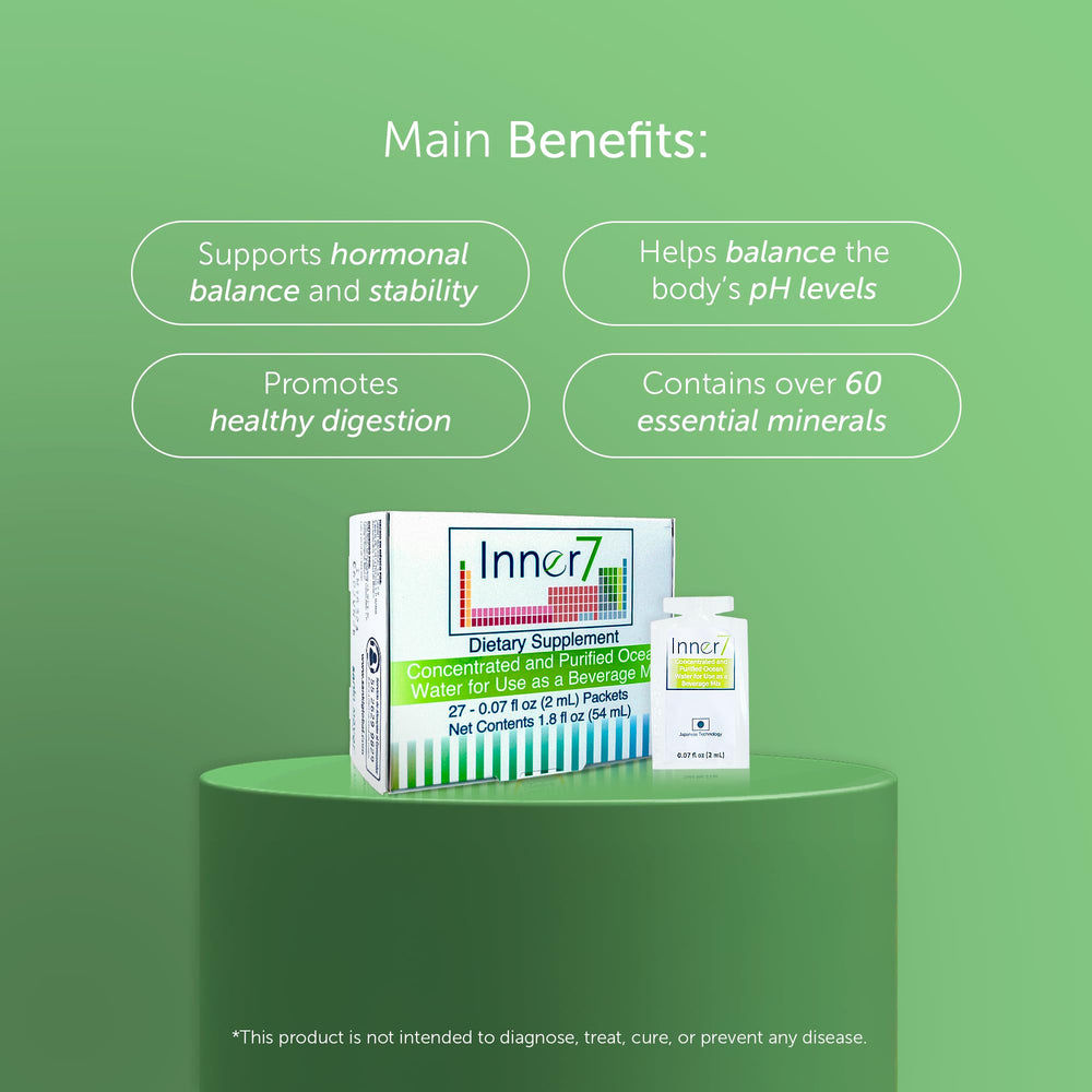 INNER7 27 packets arranged for easy mixing and dosing