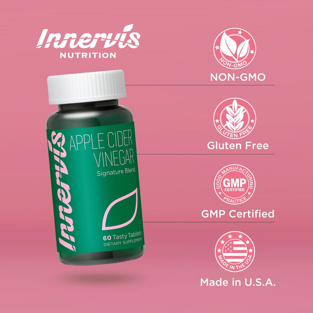 INNERVISNUTRITION Apple Cider Vinegar packaging box with clean design
