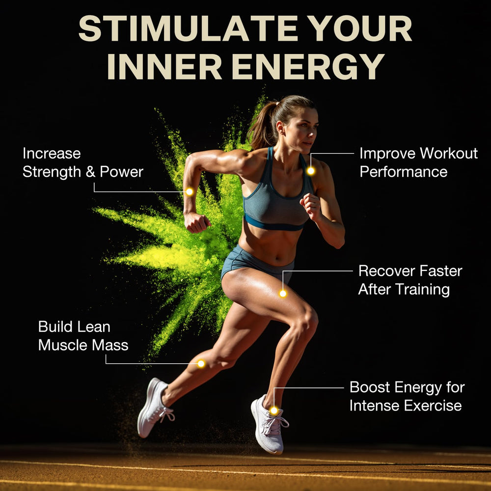 INNIOXV hydrolyzed collagen label integrated with creatine capsules.
