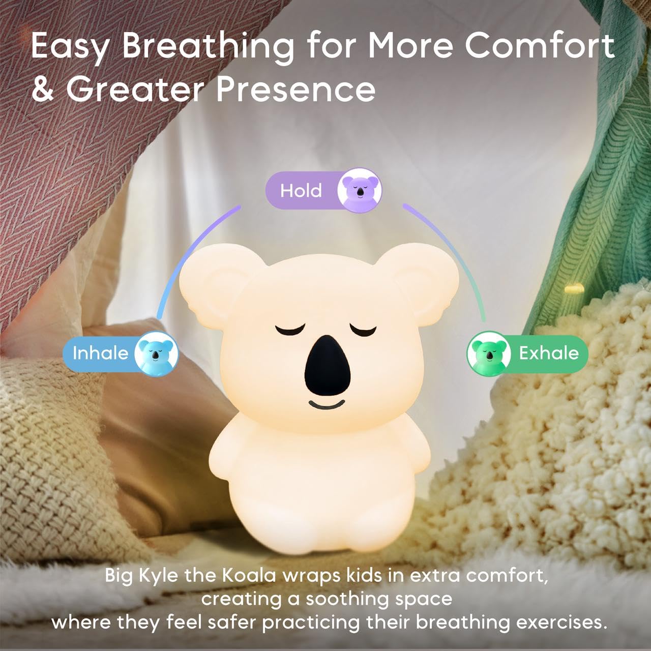 InnoCity Breathing Pal Plus Kyle in classroom calm corner, aiding focus.