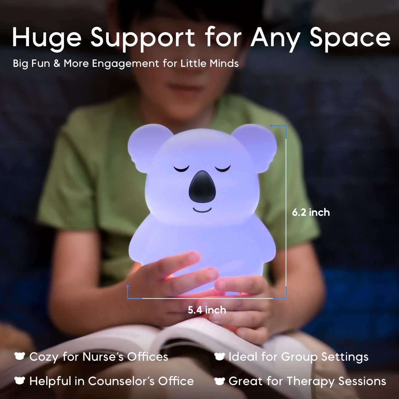 InnoCity Breathing Pal Plus Kyle color-changing light for mood matching.