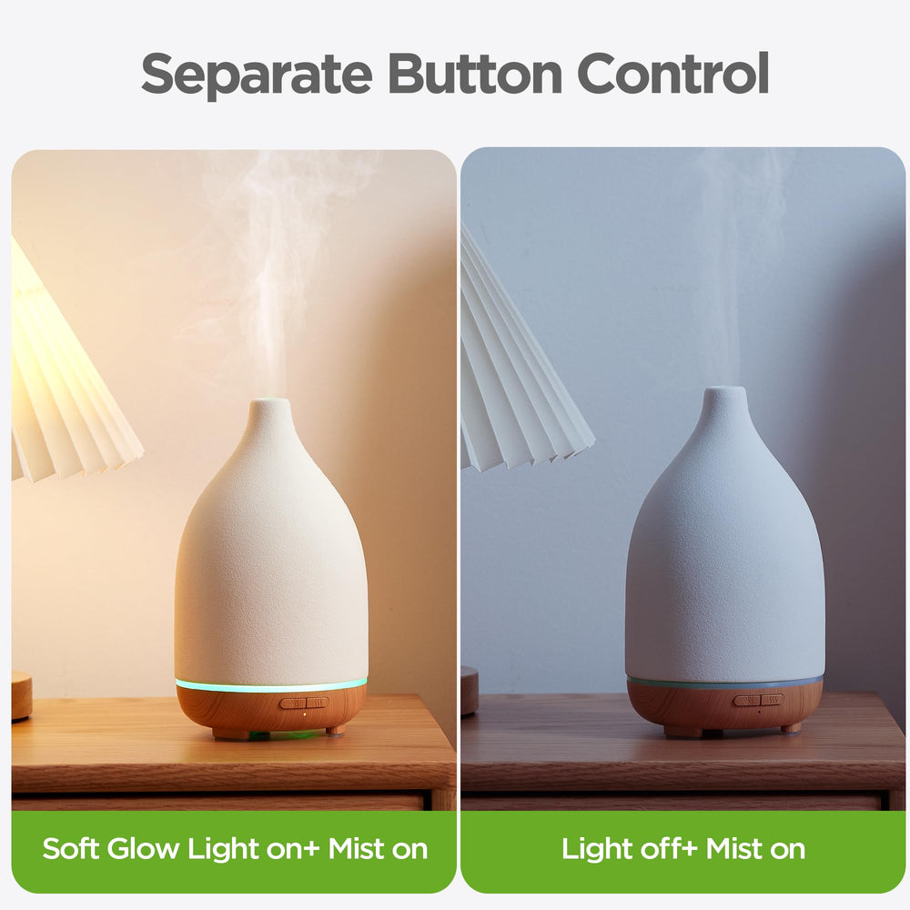 InnoGear ceramic diffuser independent LED light adds ambient glow