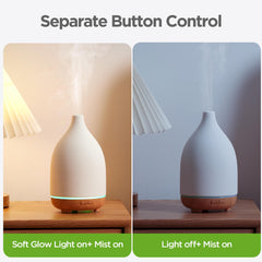 InnoGear ceramic diffuser independent LED light adds ambient glow