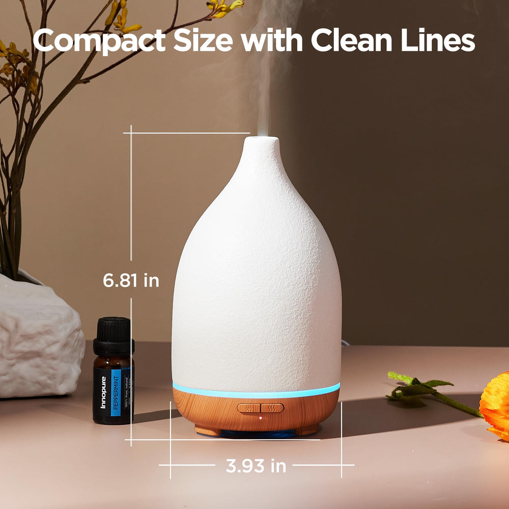InnoGear ceramic diffuser mist outlet delivers steady aroma in a room