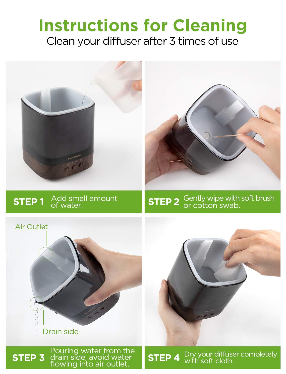 InnoGear diffuser 300ml suitable for living room ambience.