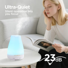 Continuous mist mode provides steady fragrance in a living room
