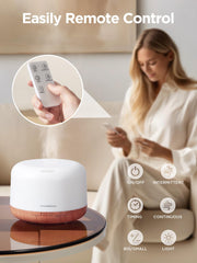 Intermittent mist mode for balanced fragrance with timers.