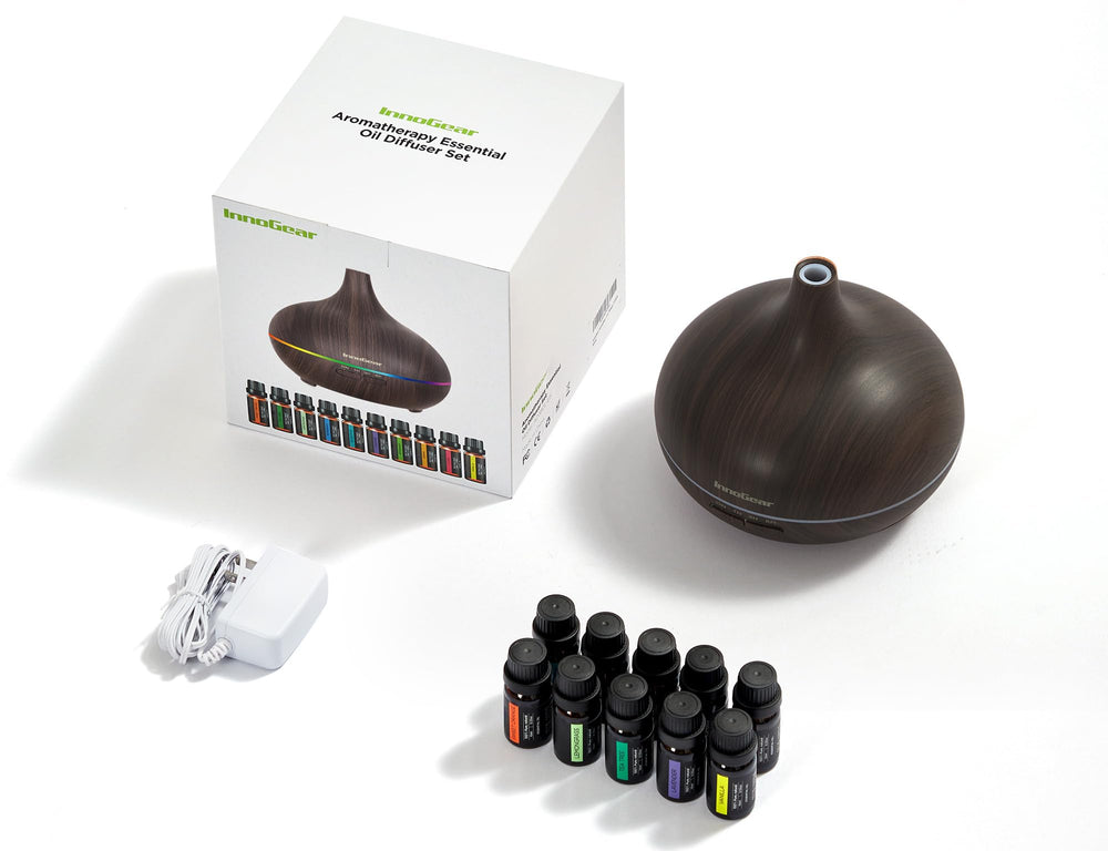 InnoGear diffuser low-noise operation for peaceful nights.