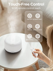 InnoGear diffuser mist output highlights upward aroma distribution