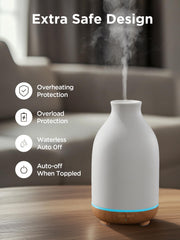 InnoGear essential oil diffuser mood lighting system enables calm meditation ambience