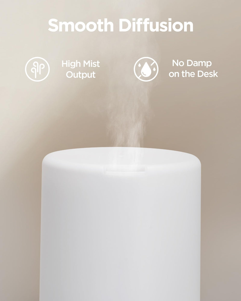 InnoGear diffuser whisper-quiet operation ideal for sleep and study.