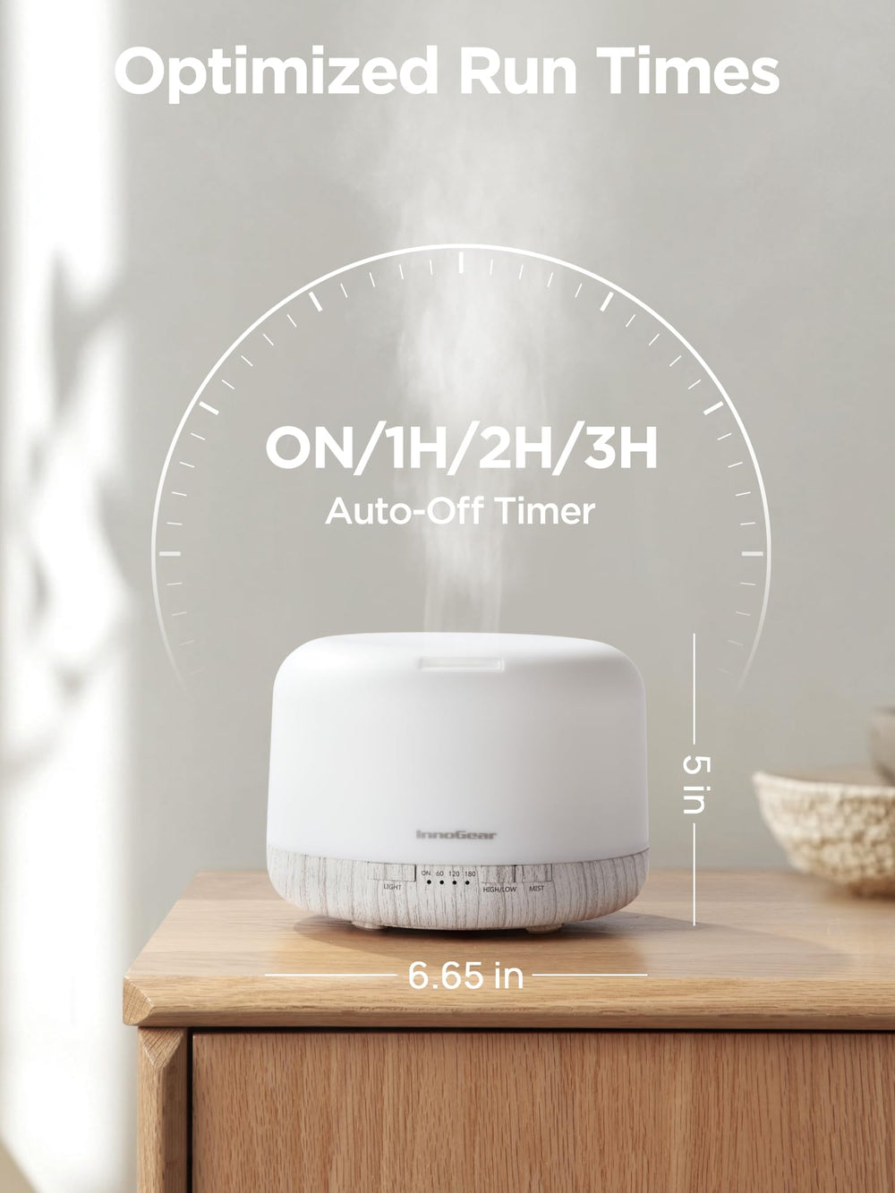 InnoGear diffuser is suitable for room and office ambiance