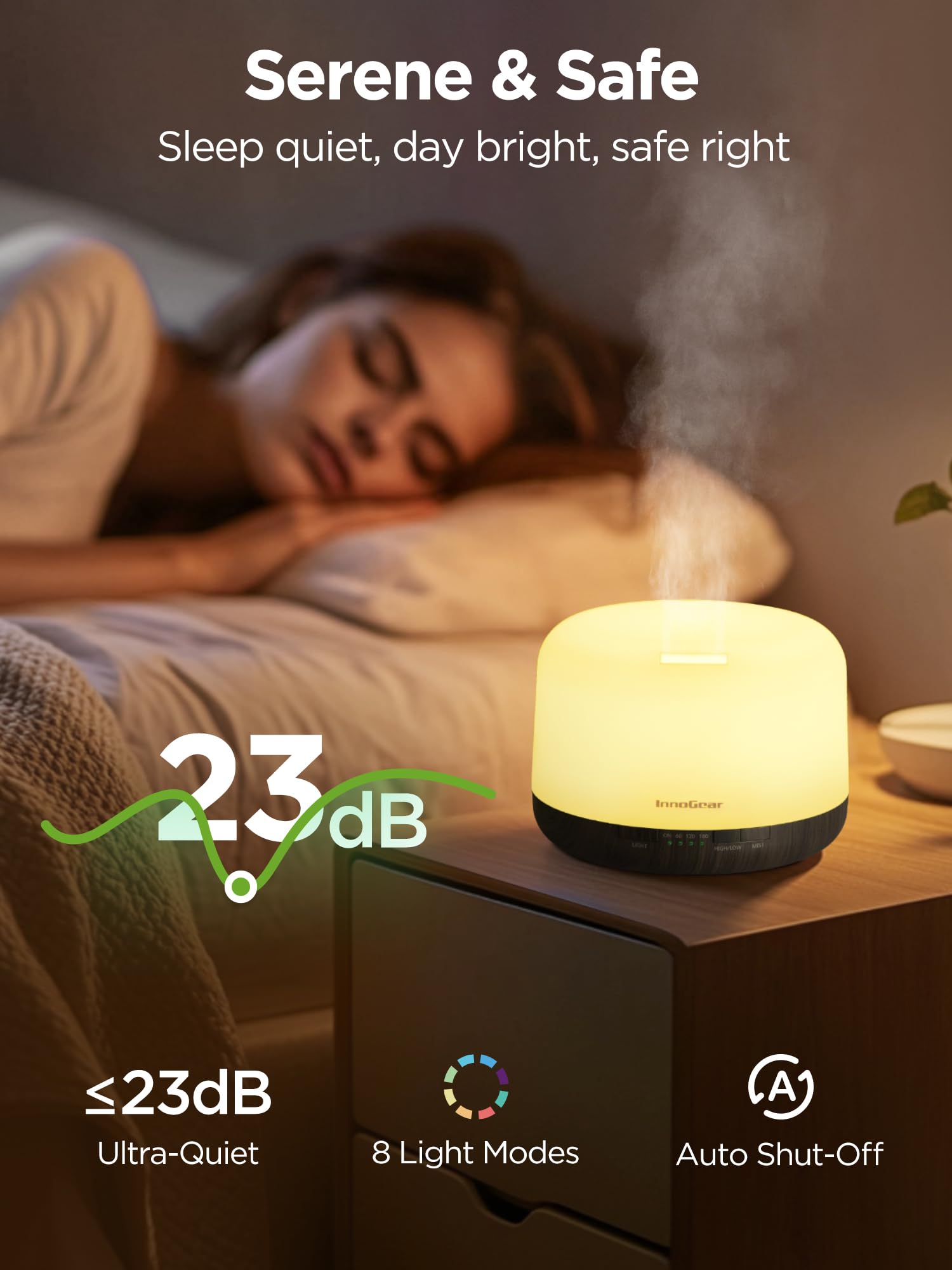 InnoGear diffuser timer settings for personalized use
