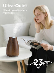 InnoGear diffuser with waterless auto-off for safe, unattended operation.