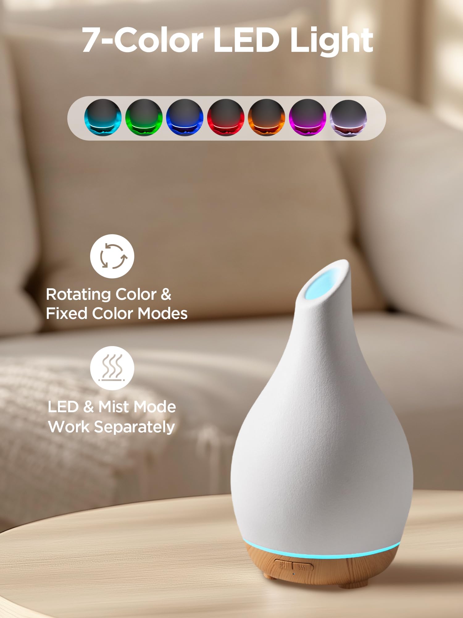 InnoGear regalo perfecto para casa, aroma y luz ambiental.