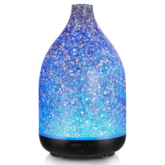 InnoGear 150ml oil diffuser with silver cover enhances ambient aesthetics.