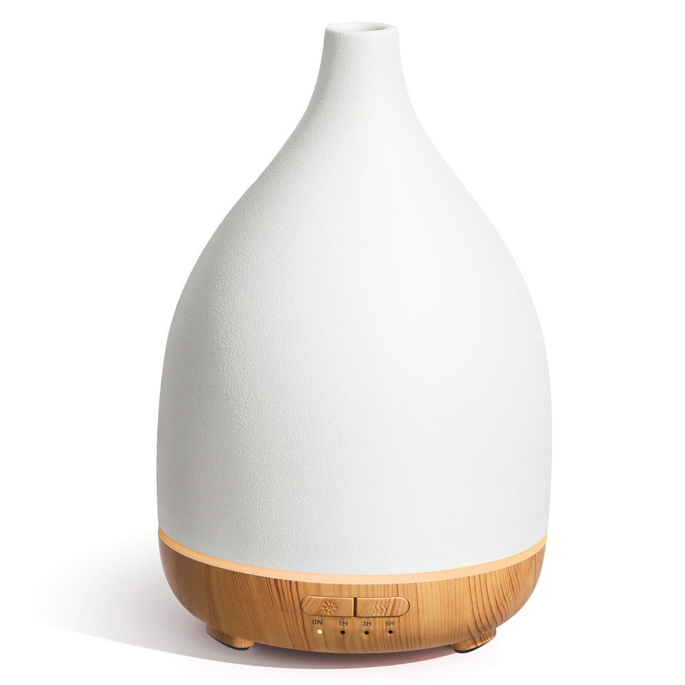InnoGear oil diffuser with ceramic cover for durable elegance and easy cleaning.