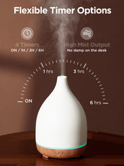 InnoGear ultrasonic diffuser delivers a quiet mist for calm rooms.