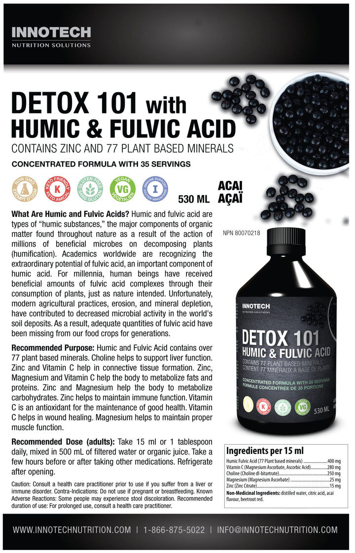 Innotech Detox 101 bottle pour captures smooth serving action