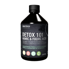 Innotech Detox 101 bottle showing humic and fulvic acids for daily wellness support