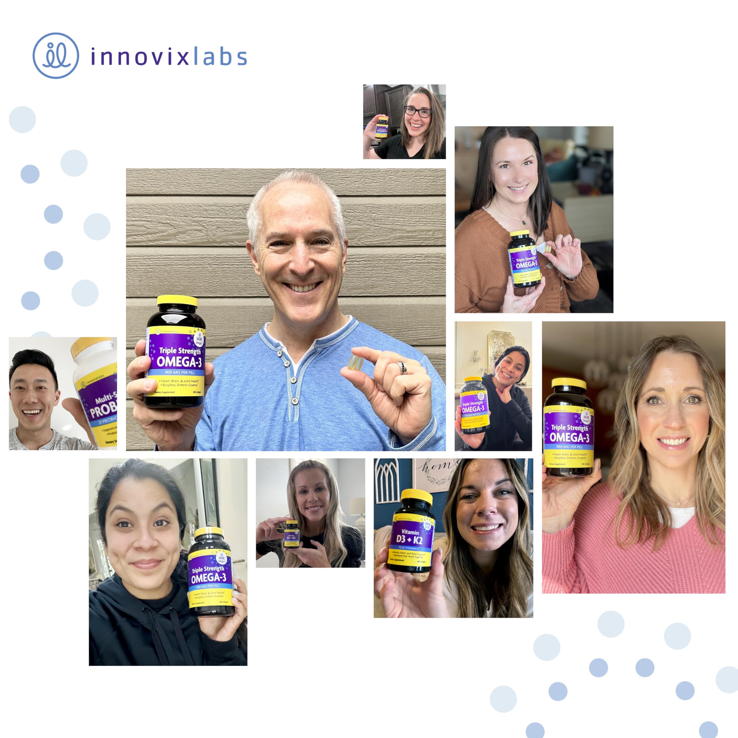 InnovixLabs 900mg EPA DHA label focusing on potency.